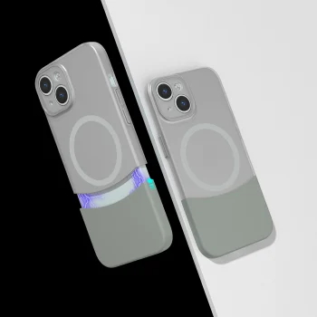 iPhone 15 Kılıf M-Safe Şarj Özellikli Mıknatıslı Duble Kapak