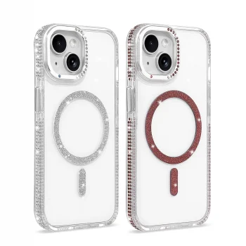 Apple iPhone 15 Kılıf M-safe Şarj Özellikli Zore Tera Silikon Kapak