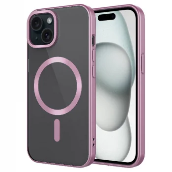 iPhone 15 Kılıf Mat Tasarımlı M-safe Wireless Şarj Özellikli Mat Setro Kapak
