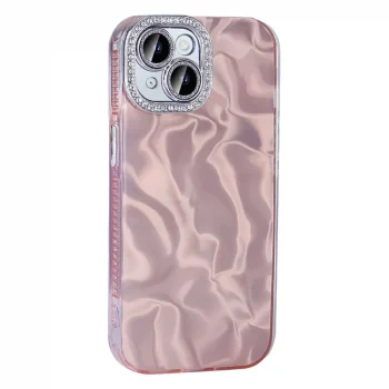 iPhone 15 Plus Kılıf Airbagli Parlak Taş Detay Tasarımlı Esila Kapak