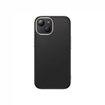 iPhone 15 Plus Kılıf M-safe Şarj Özellikli Karbon Fiber Görünümlü Antina Kapak