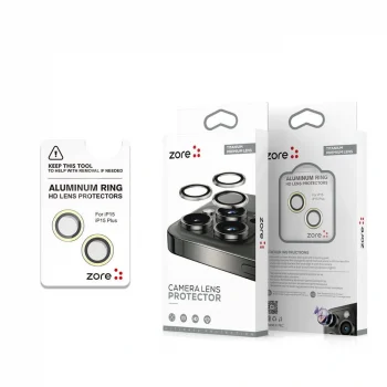 iPhone 15 Plus Safir CL-15 Parmak İzi Bırakmayan Anti-Reflective Kamera Lens Koruyucu