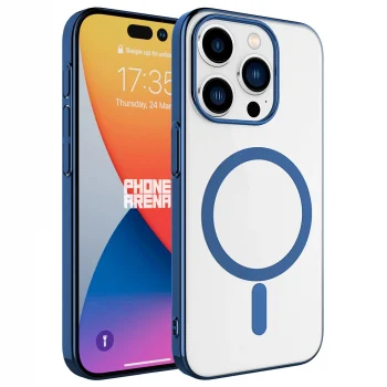 iPhone 15 Pro Kılıf Wireless Şarj Özellikli Pixel M-safe Kapak