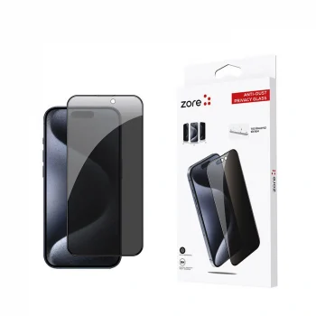 iPhone 15 Pro Anti-Dust Privacy Temperli Ekran Koruyucu