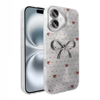 iPhone 16 Kılıf Kamera Korumalı Figürlü Ponti Silikon Kapak