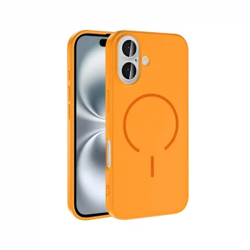 Apple iPhone 16 Kılıf M-safe Şarj Özellikli Zore Meta Kapak