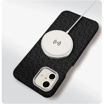 iPhone 16 Kılıf M-Safe Şarj Özellikli Paris Vax Sert PC Kapak