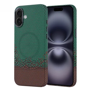 iPhone 16 Plus Kılıf M-safe Şarj Özellikli Karbon Fiber Görünümlü Nekst Kapak