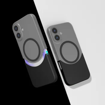 iPhone 16 Plus Kılıf M-Safe Şarj Özellikli Mıknatıslı Duble Kapak