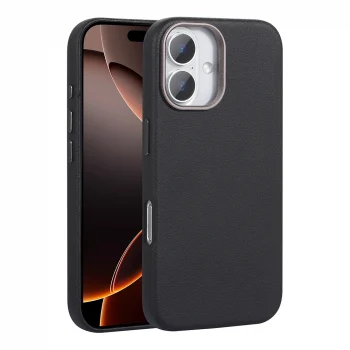 iPhone 16 Plus Kılıf M-safe Şarj Özellikli PU Deri Adora Kapak