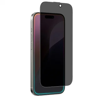 iPhone 16 Pro Amazingthing Titan Privacy Parmak İzi Bırakmayan Temperli Cam Ekran Koruyucu