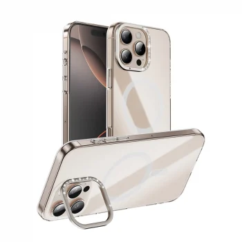 iPhone 16 Pro Max Kılıf M-safe Şarj Özellikli Kamera Standlı Estop Kapak