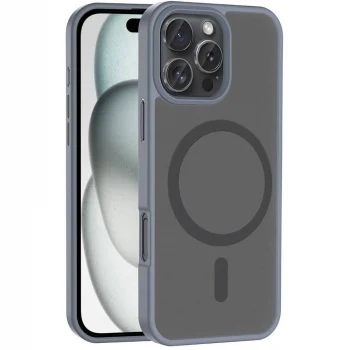 iPhone 16 Pro Max Kılıf M-safe Şarj Özellikli Mat Arka Yüzey Sio Kapak