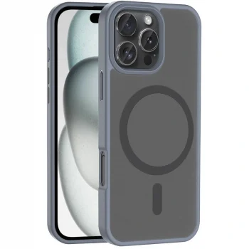 iPhone 16 Pro Max Kılıf M-safe Şarj Özellikli Mat Arka Yüzey Sio Kapak