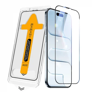 iPhone 17 Air 2.5D Oliv HD Temperli Cam Ekran Koruyucu + Kolay Uygulama Aparatı