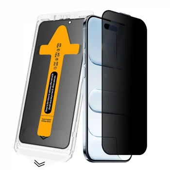 iPhone 17 Air 2.5D Oliv Privacy Temperli Cam Ekran Koruyucu + Kolay Uygulama Aparatı