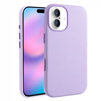 iPhone 17 Kılıf M-safe Şarj Özellikli PU Deri Görünümlü Kupra Kapak