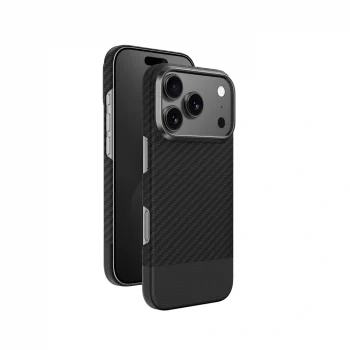 Apple iPhone 17 Pro Max Kılıf M-safe Şarj Özellikli 1500D Aramid Fiber Amazingthing Titan Max Serisi Kapak