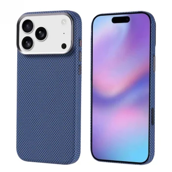 iPhone 17 Pro Max Kılıf M-safe Şarj Özellikli Karbon Fiber Görünümlü Nekst Kapak