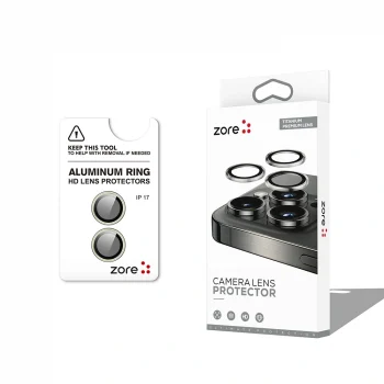 iPhone 17 Uyumlu Premium Safir Parmak İzi Bırakmayan Anti-Reflective Kamera Lens Koruyucu