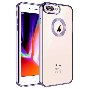 iPhone 8 Plus Kılıf Kamera Korumalı Logo Gösteren  Omega Kapak