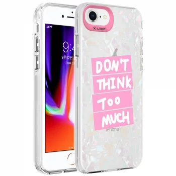 iPhone SE 2020 Kılıf Mermer Desenli Marbello Kapak