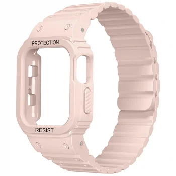 Watch 40mm KRD-142 Airbag Tasarımlı Kasa Koruyuculu Silikon Kordon