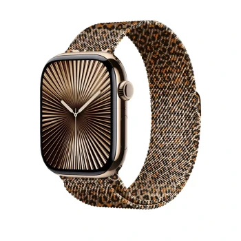 Watch 40mm KRD-01 Leopar Desenli Metal Kordon