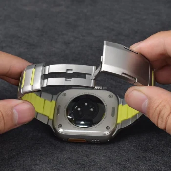 Apple Watch 42mm Zore KRD-155 Metal Silikon Kordon