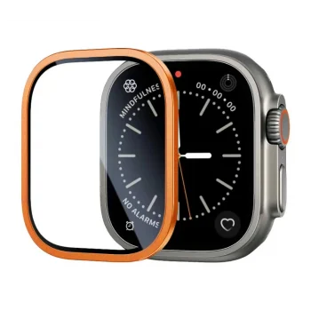 Watch Ultra 49mm ALM-01 Metal Çerçeveli Ekran Koruyucu