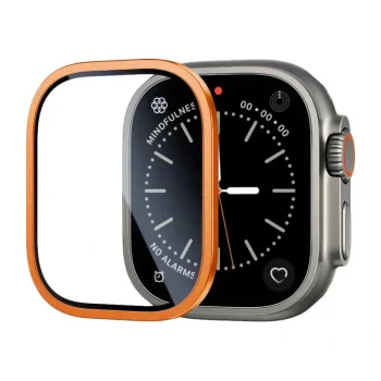 Watch Ultra 49mm ALM-01 Metal Çerçeveli Ekran Koruyucu