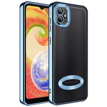Samsung A03 Kılıf Kamera Korumalı Logo Gösteren  Omega Kapak