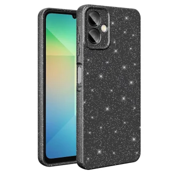 Samsung A07 Kılıf Kamera Korumalı Simli Lüks Koton Kapak