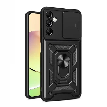 Samsung A14 Kılıf Magnetik Standlı Kamera Korumalı Sürgülü Vega Kapak