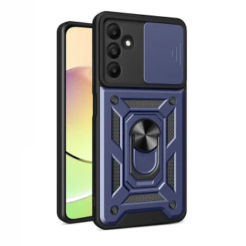 Samsung A15 Kılıf Magnetik Standlı Kamera Korumalı Sürgülü Vega Kapak