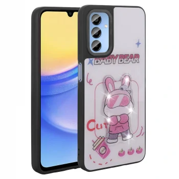 Samsung A15 Kılıf Parlayan Kabartmalı İkonik Figürlü Amas Silikon Kapak