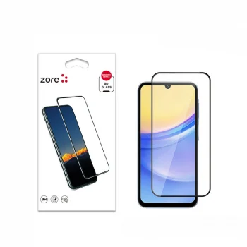 Samsung A15 Kenarları Kırılmaya Dayanıklı Cam Ekran Koruyucu
