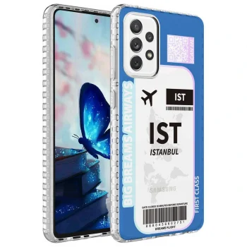 Samsung A33 5G Kılıf Airbag Kenarlı Renkli Desenli Silikon Elegans Kapak