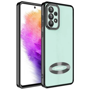 Samsung A73 Kılıf Kamera Korumalı Logo Gösteren  Omega Kapak