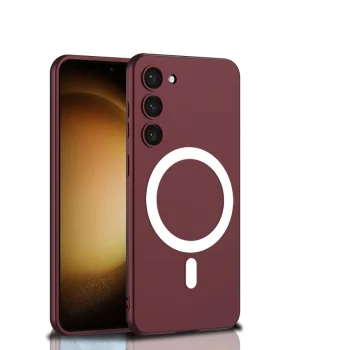 S23 Kılıf Wireless Şarj Özellikli Kıpta M-safe Silikon Kapak