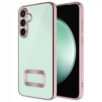Samsung S24 Kılıf Kamera Korumalı Logo Gösteren Omega Kapak