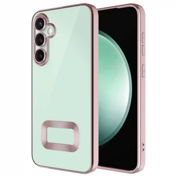 Samsung S24 Kılıf Kamera Korumalı Logo Gösteren Omega Kapak
