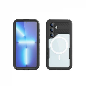Samsung S24 Kılıf M-safe Şarj Özellikli 1-1 Su Geçirmez Kılıf