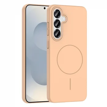 Samsung S24 Kılıf M-safe Şarj Özellikli Ruby Sert Kapak