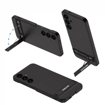 Samsung S24 Plus Kılıf Kamera Korumalı Dikey Standlı Ays Kapak