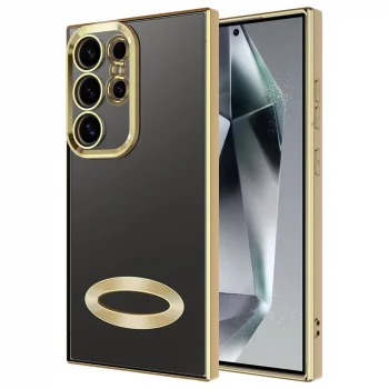 Samsung S24 Ultra Kılıf Kamera Korumalı Logo Gösteren Omega Kapak