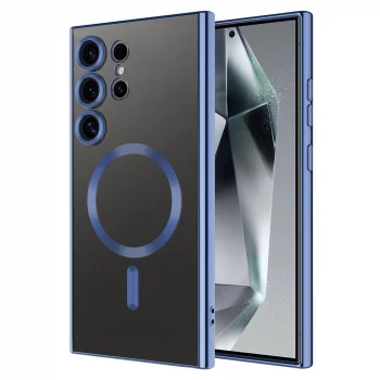 Samsung S24 Ultra Kılıf Kamera Korumalı M-safe Wireless Şarj Özellikli Demre Kapak