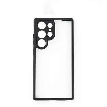 Samsung S24 Ultra Kılıf Kamera Korumalı Şeffaf Arka Yüzey New Roll Kapak