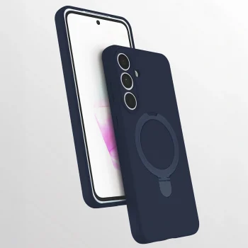 Galaxy S25 FE Kılıf M-safe Şarj Özellikli Standlı Zore Samara Kapak