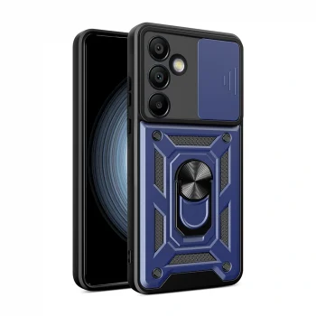 Samsung S25 FE Kılıf Magnetik Standlı Kamera Korumalı Sürgülü Vega Kapak